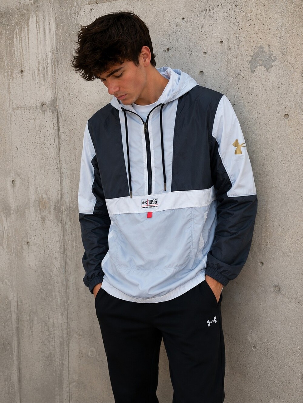 Under Armour 1996 "Golden Age" Basketball Windbreaker Anorak Jacket